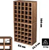 Portabottiglie in legno KADAX scacchiera marrone scuro 2 Anteprima dell’immagine prodotto 2