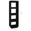 vidaXL Étagère à livres/séparation de pièce noir 40x35x135 Voir les images du produit 8