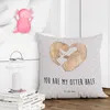 Mr. & Mrs. Panda Dekokissen Otter Herz - Grau Pastell - Produktbild-Vorschau 3