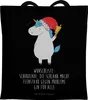 Mr. & Mrs. Panda Tote Bag Einhorn Weihnachtsmann - Schwarz Produktbild-Vorschau 1
