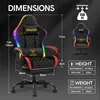 Sedia da gaming, sedia da ufficio; poltrona da gaming Anteprima dell’immagine prodotto 2