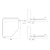 doporro Duschtasse Duschwanne 80x80x4cm flach inkl. Produktbild-Vorschau 6