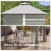 Outsunny Pavillon mit Doppeldach, 3x3 m Wasserabweisend Produktbild-Vorschau 6