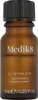 A close-up studio shot of a small brown glass bottle with a black cap. Voir les images du produit