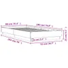 Bettgestell ohne Matratze Räuchereiche 90x190 cm Produktbild-Vorschau 8