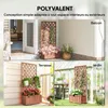 Outsunny Jardiniššre avec Treillis - bac š€ Fleurs - Voir les images du produit 6