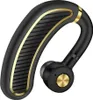 A black and gold Bluetooth headset is shown against a white background. Produktbild-Vorschau