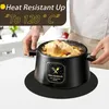 Homcomodar Set de 6 Sets de Table Ronds Noir 34cm - Lavable Voir les images du produit 5