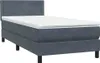 Boxspringbett mit Matratze Dunkelgrau 90x220 cm Samt Produktbild-Vorschau 3