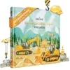 Freundebuch Kindergarten mit Baustelle, Baggern und Kran auf dem Cover, schräg von vorn Produktbild-Vorschau