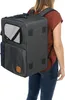 TRIXIE Rucksack & Tasche Tara 2 in 1 - grau/blau - 25 × 38 Produktbild-Vorschau 8