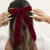 4 Stück Weihnachts-Samt-Schleifenband Geschenke Girlanden Produktbild-Vorschau 2