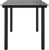 vidaXL Stół ogrodowy czarny 160x80x74 cm stal i szkło Podgląd zdjęcia produktu 10