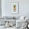 Posterpapier Poster - Pineapple and Stripes 60x90 cm Produktbild-Vorschau 2