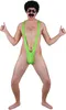 Mankini verde neon per uomo Anteprima dell’immagine prodotto 1