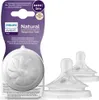 A product package for Philips Avent Natural Response Teats, with two teats visible. Voir les images du produit