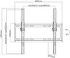 goobay TV-Wandhalterung Basic TILT (M) , (für 81 - 140cm Produktbild-Vorschau 21