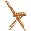 Gartenstühle 8 Stk. Klappbar Beige Stoff und Massivholz Produktbild-Vorschau 5