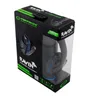 A product box for gaming headphones, with the headphones visible through a clear plastic window. Produktbild-Vorschau