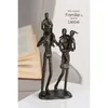Gilde Skulptur, "Family", Familienmotiv, Eisen, braun, VE Anteprima dell’immagine prodotto 2