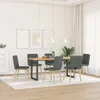 vidaXL Esszimmerstühle 6 Stk. Dunkelgrau Stoff Produktbild-Vorschau 1