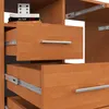 PC-Schreibtisch AKORD ANA in der Farbe Erle mit B124 x H74 Produktbild-Vorschau 5