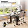 Iropro Stehpult Höhenverstellbar Sitz-Steh Schreibtisch mit Produktbild-Vorschau 4