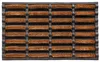 Deurmat 45 x 75 cm, bruin, kokos en rubber, antislip, voor Productafbeelding-voorbeeld 1