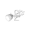 Faro anteriore a LED Koso Hawkeye, 813 lumen, universale, Anteprima dell’immagine prodotto 3