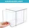 Transparente stapelbare Aufbewahrungsbox, 4er Set Produktbild-Vorschau 2