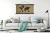 MuchoWow® Textilposter Weltkarte - Formen - Windrose 150x75 Produktbild-Vorschau 3