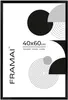 Cornice FRAMAI® 40x60 cm, MDF nero, cornice ecologica con Anteprima dell’immagine prodotto 1