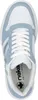 A top-down view of a white and light blue sneaker. Produktbild-Vorschau