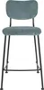 Zuiver Benson Barhocker mit Rückenlehne 64,5 cm Grau/ Blau Produktbild-Vorschau 2