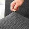Potah na židli – tmavě šedý, s vzorem Jacquard – Náhled obrázku produktu 9
