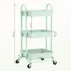 Sekey Rollwagen 35 cm breit Badezimmerregal mit 3 Ebenen Produktbild-Vorschau 4