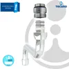 A product image showing a faucet adapter and a curved pipe, with branding and informational text. Produktbild-Vorschau