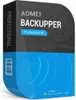 A product box for AOMEI Backupper Professional software. Produktbild-Vorschau