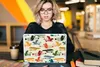 MuchoWow® Laptop Aufkleber Sticker Cover Muster - Flugzeug Produktbild-Vorschau 5