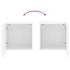 TV-Wandschränke 2er Set Weiß 40,5x30x40 cm Holzwerkstoff , Produktbild-Vorschau 11