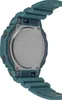 The back of a teal Casio G-Shock watch is shown, with the band detached. Produktbild-Vorschau