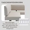 byLIVING Eckbank TORONTO, Bezug in taupe, Gestell in Produktbild-Vorschau 5