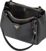 Schwarze Damen-Tasche mit Henkel & Reißverschlusstaschen – Produktbild-Vorschau 18