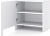 FURNLUX Nachttisch Arco Weiss 50cm / Hauptfarbe: Weiß / Produktbild-Vorschau 2