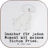Mr. & Mrs. Panda Untersetzer für Gläser Bichon Frisé Moment Produktbild-Vorschau 1