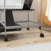 PawHut 4-stöckiger Kleintierkäfig, Nagetierkäfig mit Produktbild-Vorschau 3
