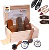 Schuhputzset Leder 9tlg Schuhputzkasten Milano I Rosshaar Produktbild-Vorschau 1