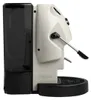 A side view of a white and black coffee machine against a white background. Náhled obrázku produktu