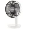 A white table fan with a gray grille is shown against a white background. Anteprima dell’immagine prodotto