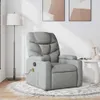 vidaXL Massagesessel Hellgrau Stoff Produktbild-Vorschau 2